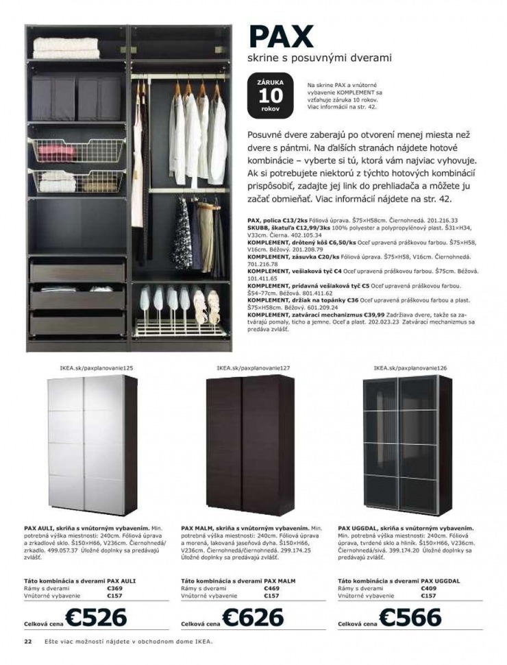 letk Ikea katalog - Skrine strana 22