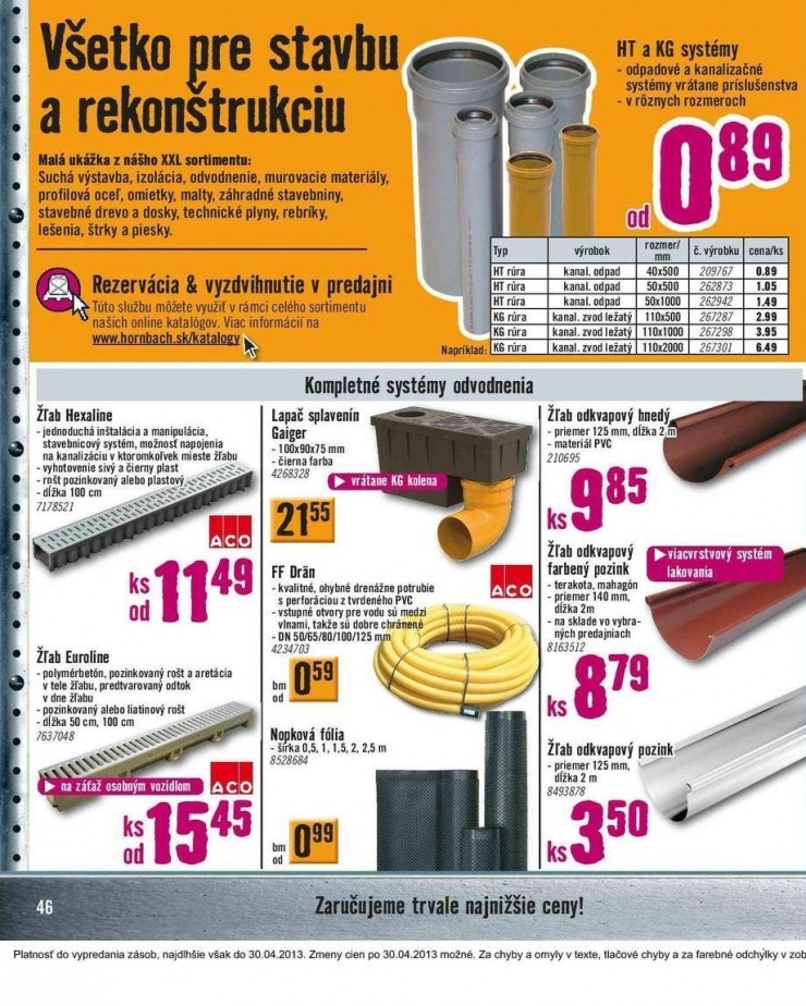 letk aktulny katalg HORNBACH strana 46