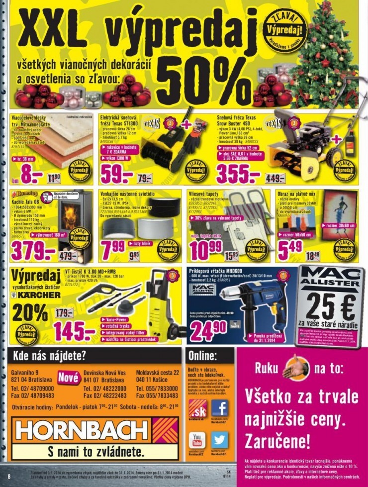 letk HORNBACH ponuka - XXL vpredaj strana 8