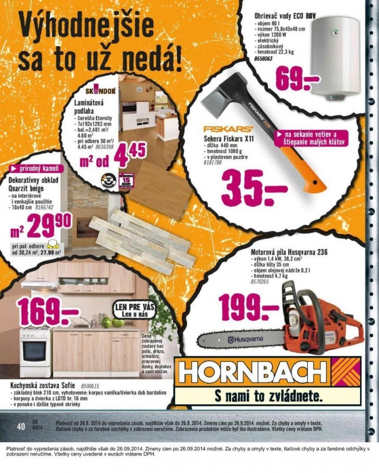 letk HORNBACH akciov letk strana 40