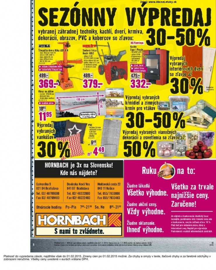 letk akciov letk HORNBACH strana 8