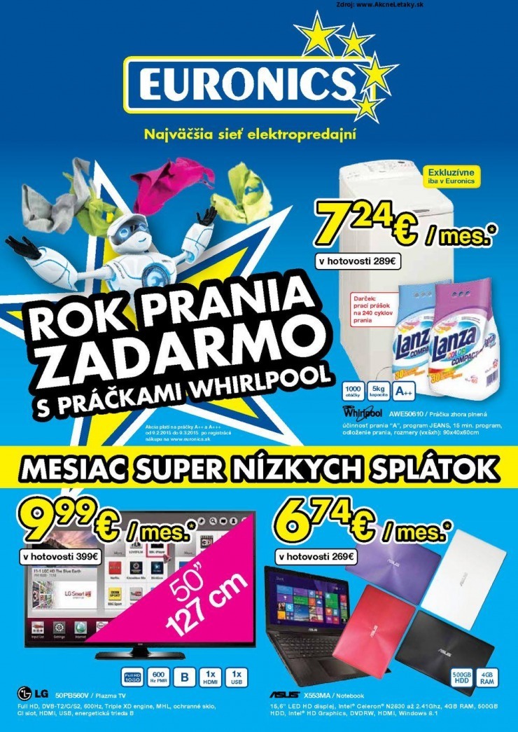 letk Euronics letk - rok prania zadarmo strana 1