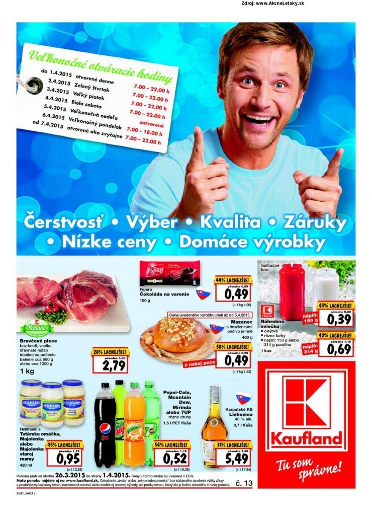 letk akciov Kaufland letk - Koice strana 1